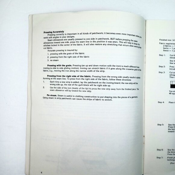 Vtg Strip Quilting Projects Kaye Wood PBS TV Series 12 Projects 48 Pages 1989 - Picture 7 of 10